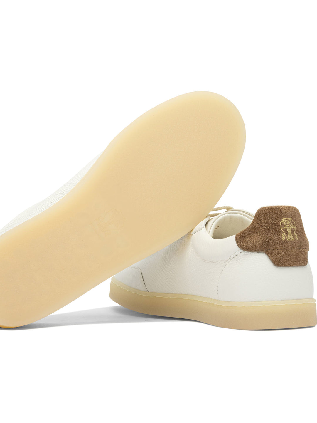 Brunello Cucinelli Leather Sneakers Sneakers & Slip-On - Beige | 4c5035e7f4c13f769bb20a0b36bf38c95d32a9b3
