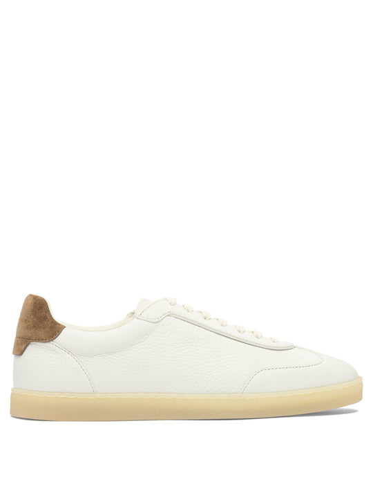 Leather Sneakers Sneakers & Slip-On Beige