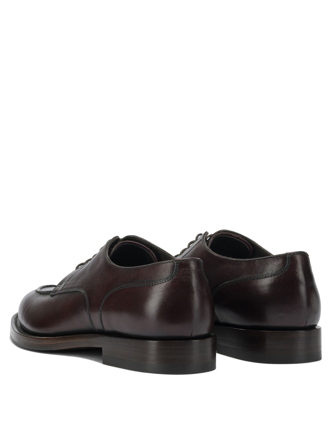 Brunello Cucinelli Leather Derby Lace-Up shoes - Brown | 13fde57f14ea01dc4d5daebe55173becfd4e409e