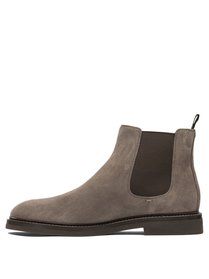 Brunello Cucinelli Chelsea Boot Ankle Boots - Grey | 336dbb5f5e8b84df48b4ddd7974f6461fae74063