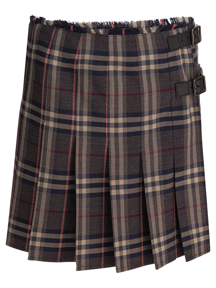 Burberry Check Skirts - Black | 1799d652caf79605b7dabdfa9f750dbc434fb6e8