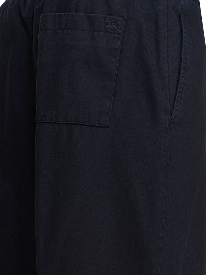 Burberry With Check Detail Trousers - Black | 137849d59c9fd6751add714f7e956da31ea0846e