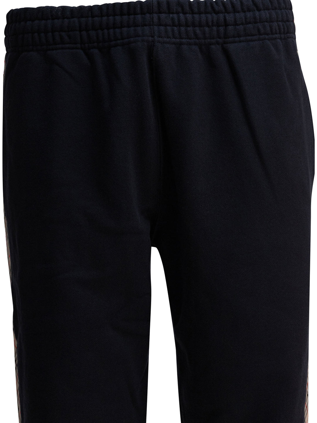 Burberry With Check Trim Trousers - Black | e767a63cf92116e721650d0357c529777647d82e