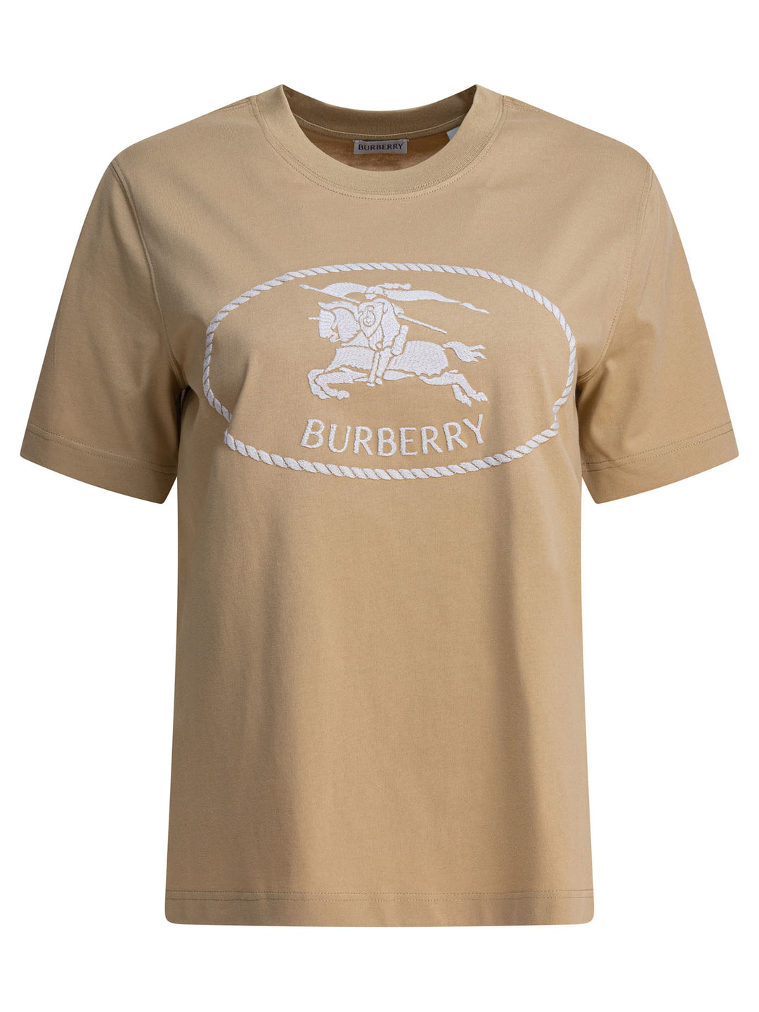 Burberry T-Shirt With Knight Stamp T-shirts - Beige | 1b3ec53dac9498ef7aa2ebf4466f40237ed2eb2b