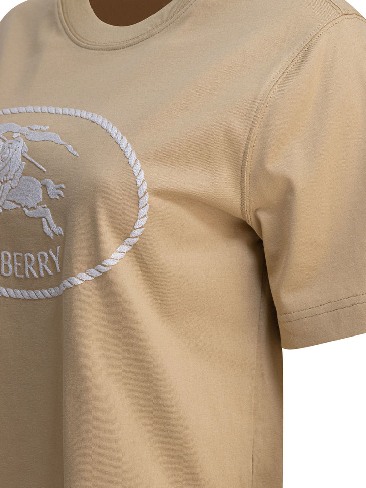 Burberry T-Shirt With Knight Stamp T-shirts - Beige | 5017da09babeeb6dda946dcb2cd0787700045199