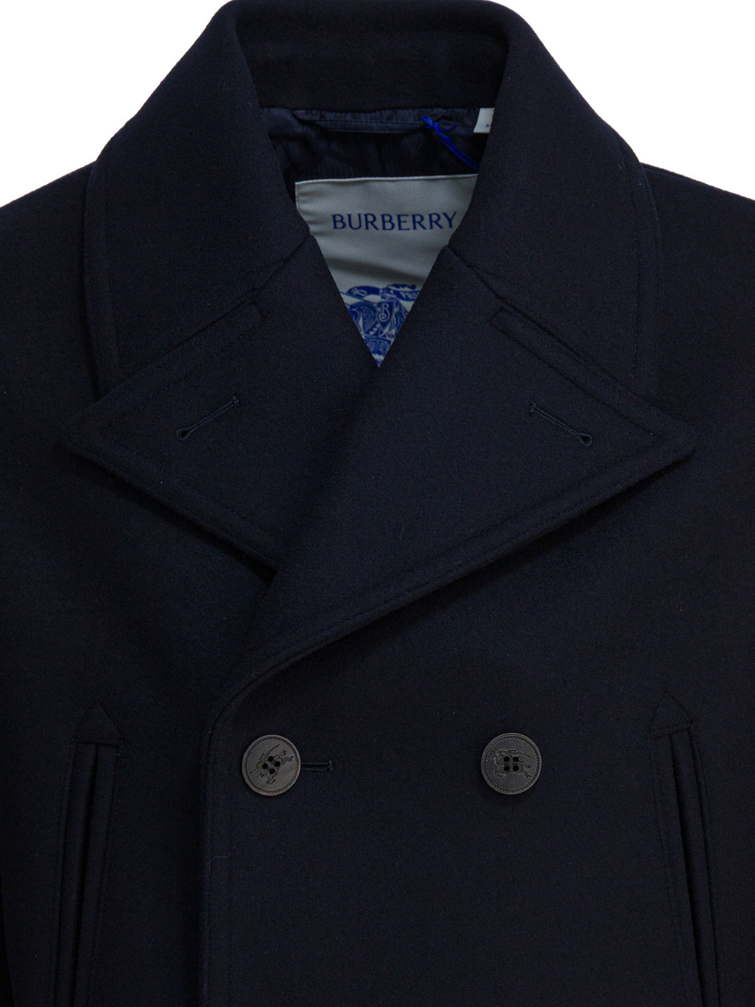 Burberry Wool Coat Jackets and Coats - Blue | aa6a9b4bd60df4ae35d6a47c605339ddabdb3d30