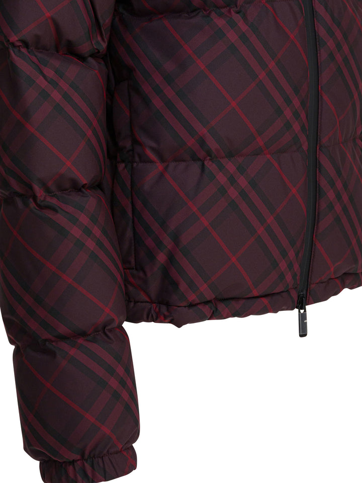 Burberry Ambleside Check Jackets and Coats - Bordeaux | 1feb60e8b5f4f9f55945afd3655fcd25a241cb65