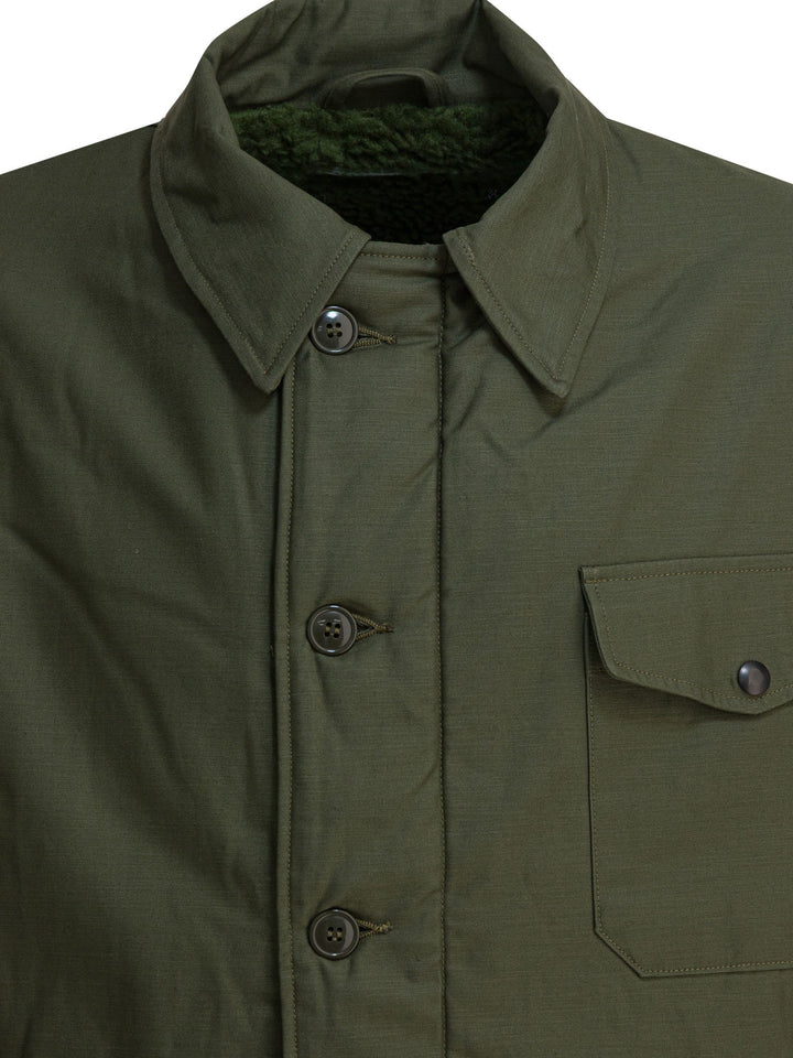 Buzz Rickson'S Deck A-2 Jackets and Coats - Green | 27a3593d7e69f58ae9b4de035828f8b3ef947880