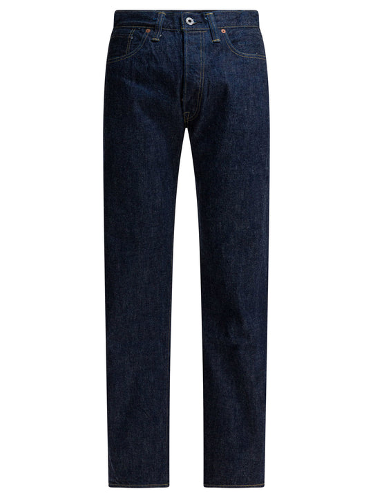 Straight-Leg Jeans Blue