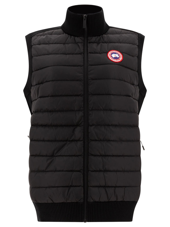 Canada Goose Hybridge Knit Sleeveless Jacket Jackets and Coats - Black | e2b52ba7c5dc72a271b3d35b0bee20308fee376f
