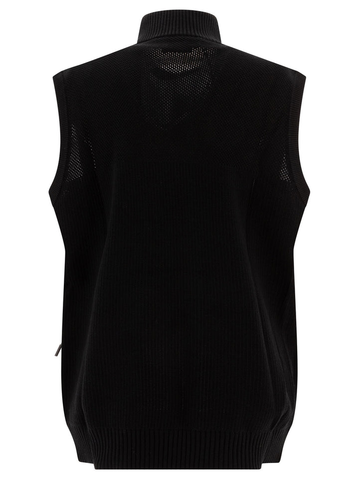 Canada Goose Hybridge Knit Sleeveless Jacket Jackets and Coats - Black | ae54e20236aa5680f461ff9ec852a86e8b43f8e4