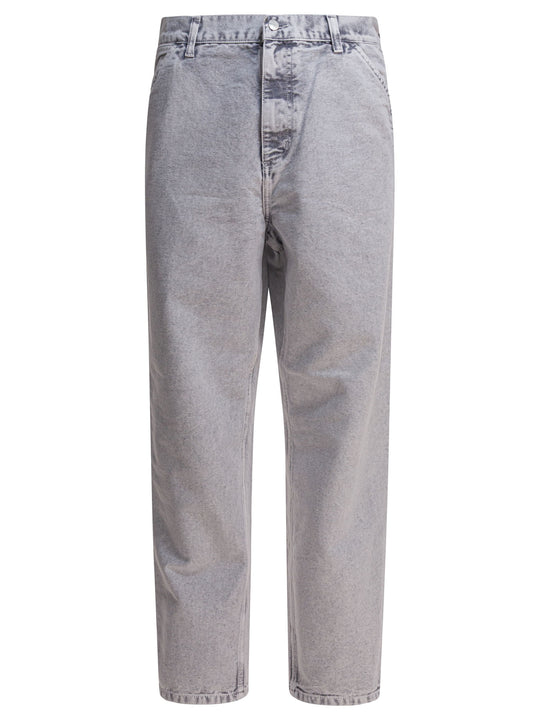 Single Knee Trousers Light Blue