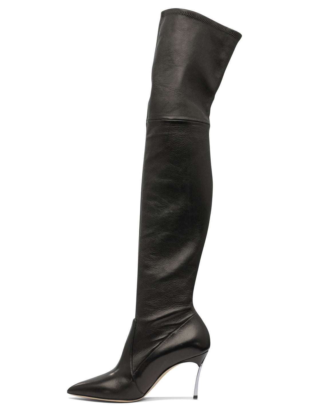 Casadei Over-The-Knee  100mm Boots - Black | 4de90da043a284328ac5f302c049a2bc7e6aef0a