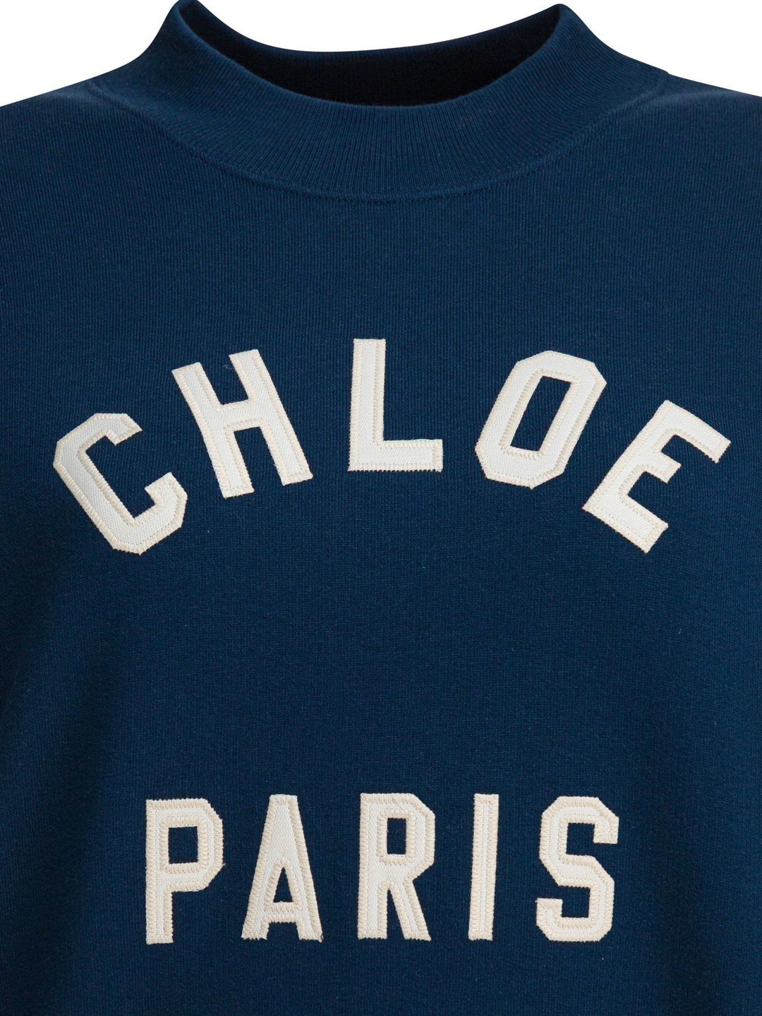 Chloé Sweatshirt With Logo Sweatshirts - Blue | f5fecedccbc58e45aa180b8484f03f2152d628b3