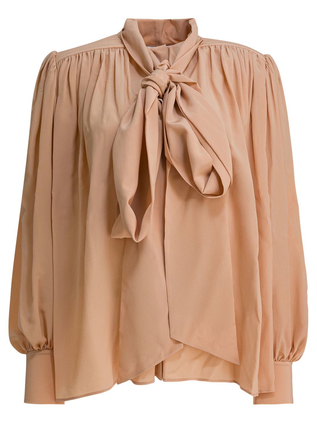 Chloé Silk Blouse Shirts - Beige | a5d39aed45b9ff52699ae12467425682157896a5