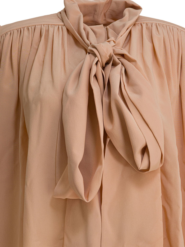Chloé Silk Blouse Shirts - Beige | 537735e121320e895b51f62d94bf68d0a2b40f3b