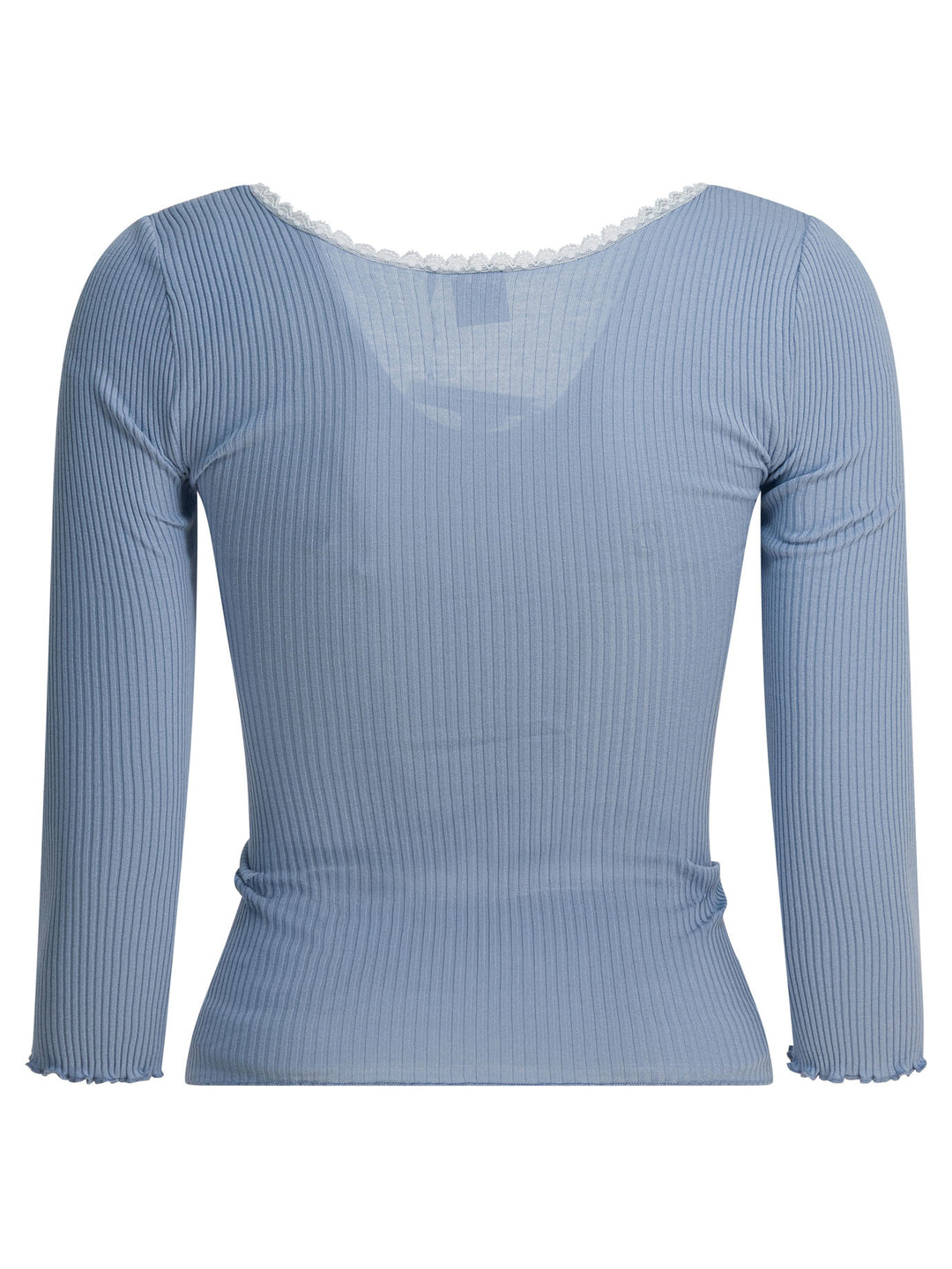 Chloé Fitted Cardigan With Plunging Neckline Knitwear - Light blue | 9ed2ac857c913f403518197177e093c8279244f3