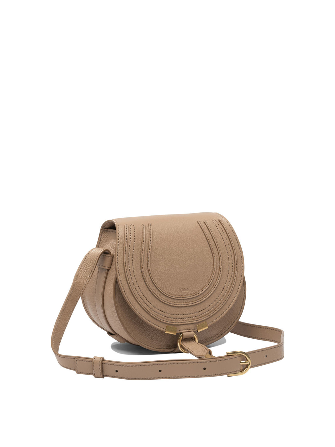Chloé Saddle Marcie Crossbody Bags - Beige | 605abeb67276ef04ac861e235e8f3c149248df31