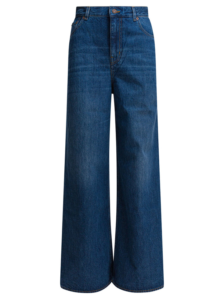 Chloé Wide Leg Jeans - Blue | 17a43b206351fd1fa1d227ffedec9205b3424e69