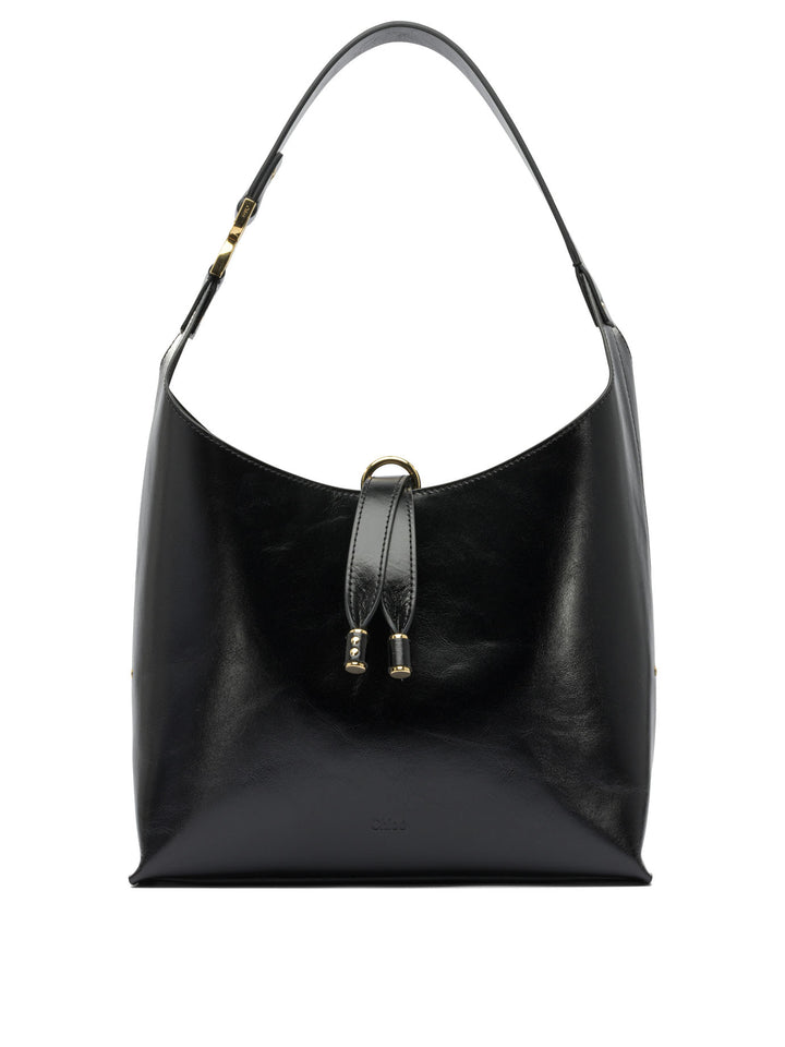 Chloé Hobo Marcie Shoulder Bags - Black | da4781768bb09ef7337708e372bf87763bf4ed21