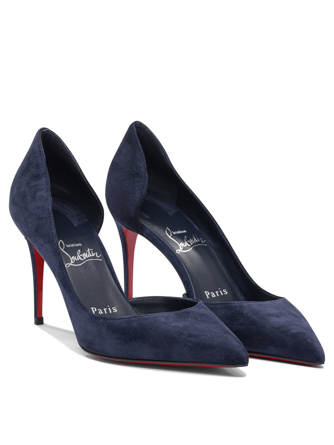 Christian Louboutin Iriza 85 Veau Velours/Lining Heeled shoes - Blue | f826eac78e01463dca194668987bbe4eba748b58