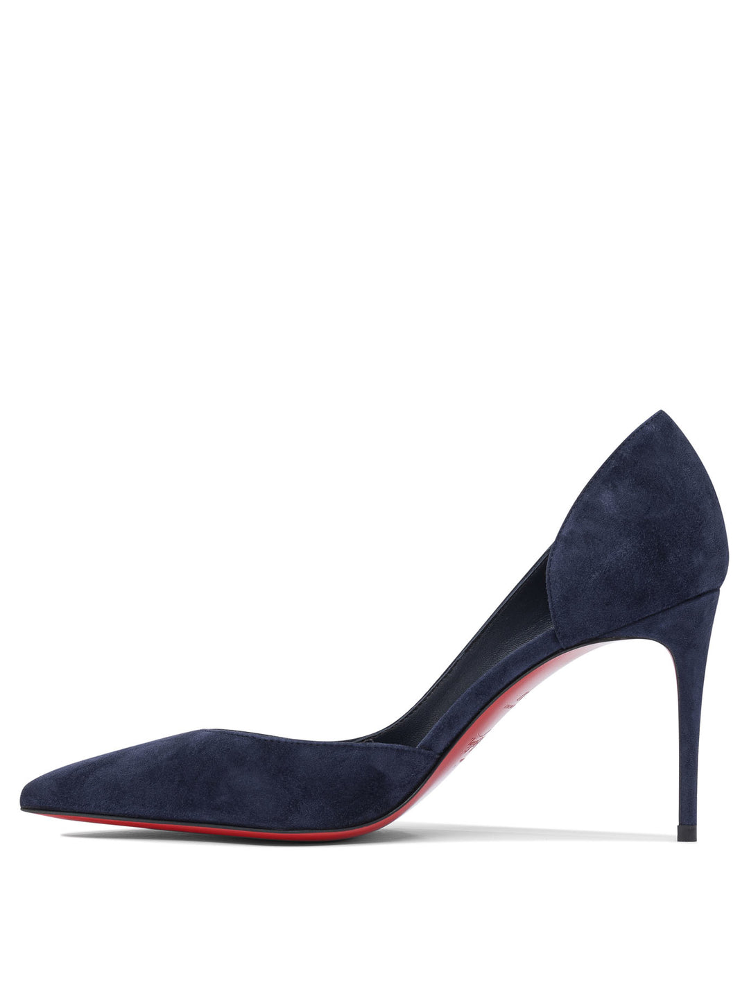 Christian Louboutin Iriza 85 Veau Velours/Lining Heeled shoes - Blue | 09408c71ced37ecd7ca37d93742c011bf6c01e54