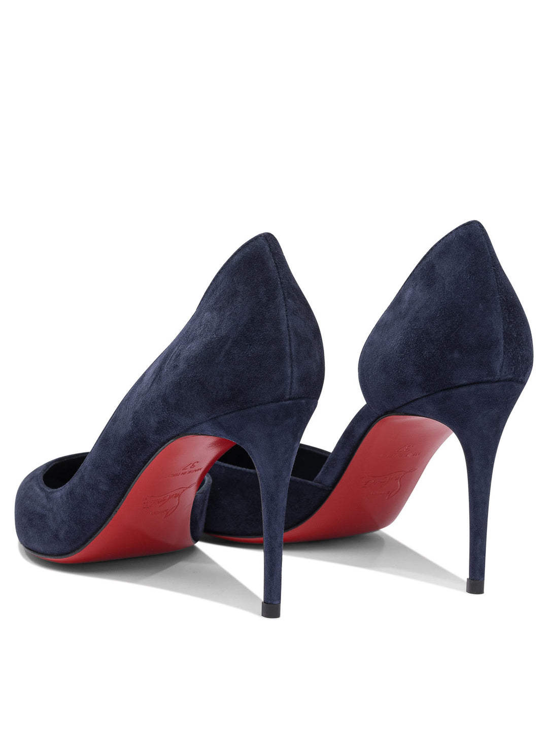 Christian Louboutin Iriza 85 Veau Velours/Lining Heeled shoes - Blue | 365f407e4bc70b30a44e1e04ced7cfa98e94f198