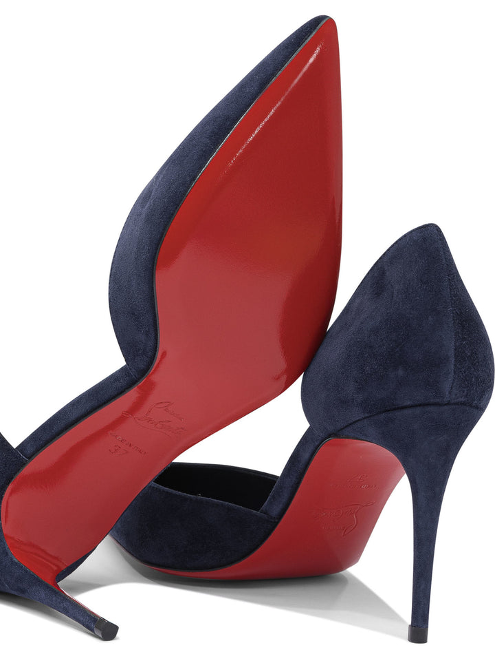 Christian Louboutin Iriza 85 Veau Velours/Lining Heeled shoes - Blue | 5e4d82233df062a610b9c0eeed8da0ccdee31897