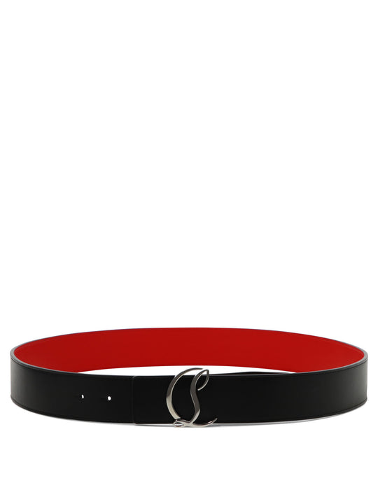 M Cl Logo Belt 40 Calf P/Calf P/Metal Belts Black