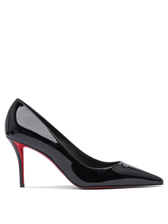 Miss Z 80 Patent/Lining Heeled Shoes Black