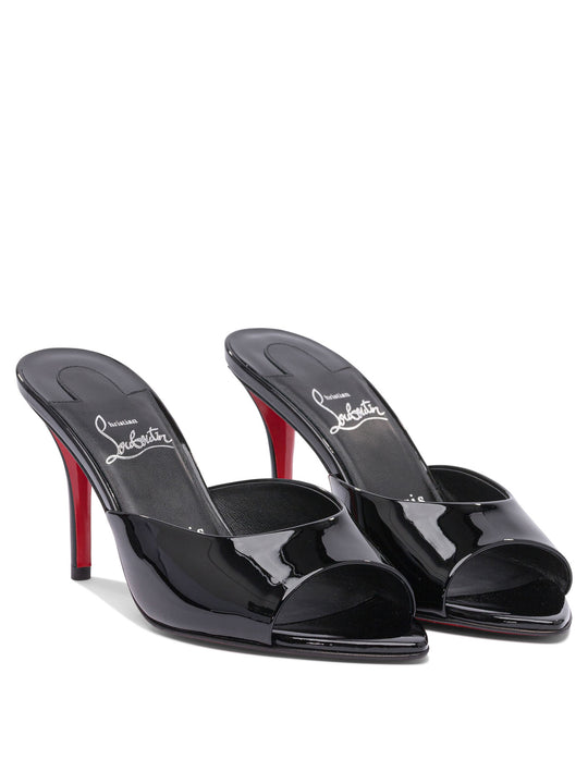 Miss Z Mule 80 Patent/Lining Heeled Shoes Black