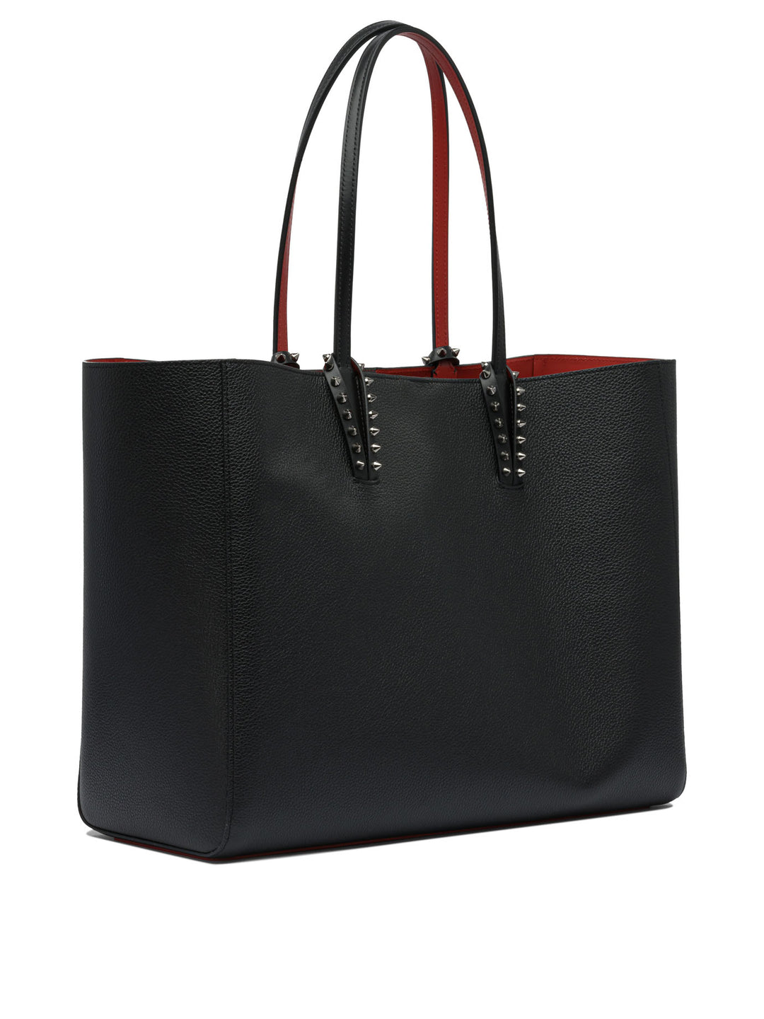 Christian Louboutin Cabata Soft Large Calf Empire Shoulder Bags - Black | 11140de492c3da8b4c5d5a9e5771e1a6e140ae37