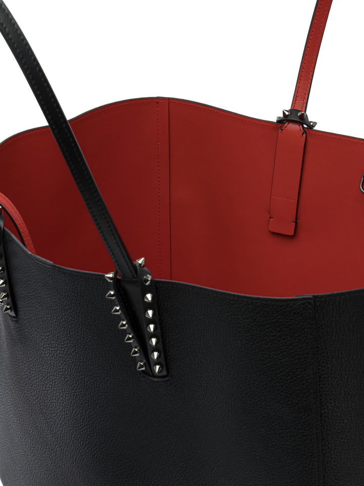 Christian Louboutin Cabata Soft Large Calf Empire Shoulder Bags - Black | 19dd0bccf4a0e50e9f10d91b554aad84931f8551