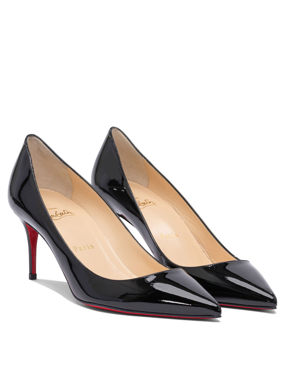 Christian Louboutin Kate 70 Patent Heeled shoes - Black | d771da47e5b898498bad836008a029a97c31a439