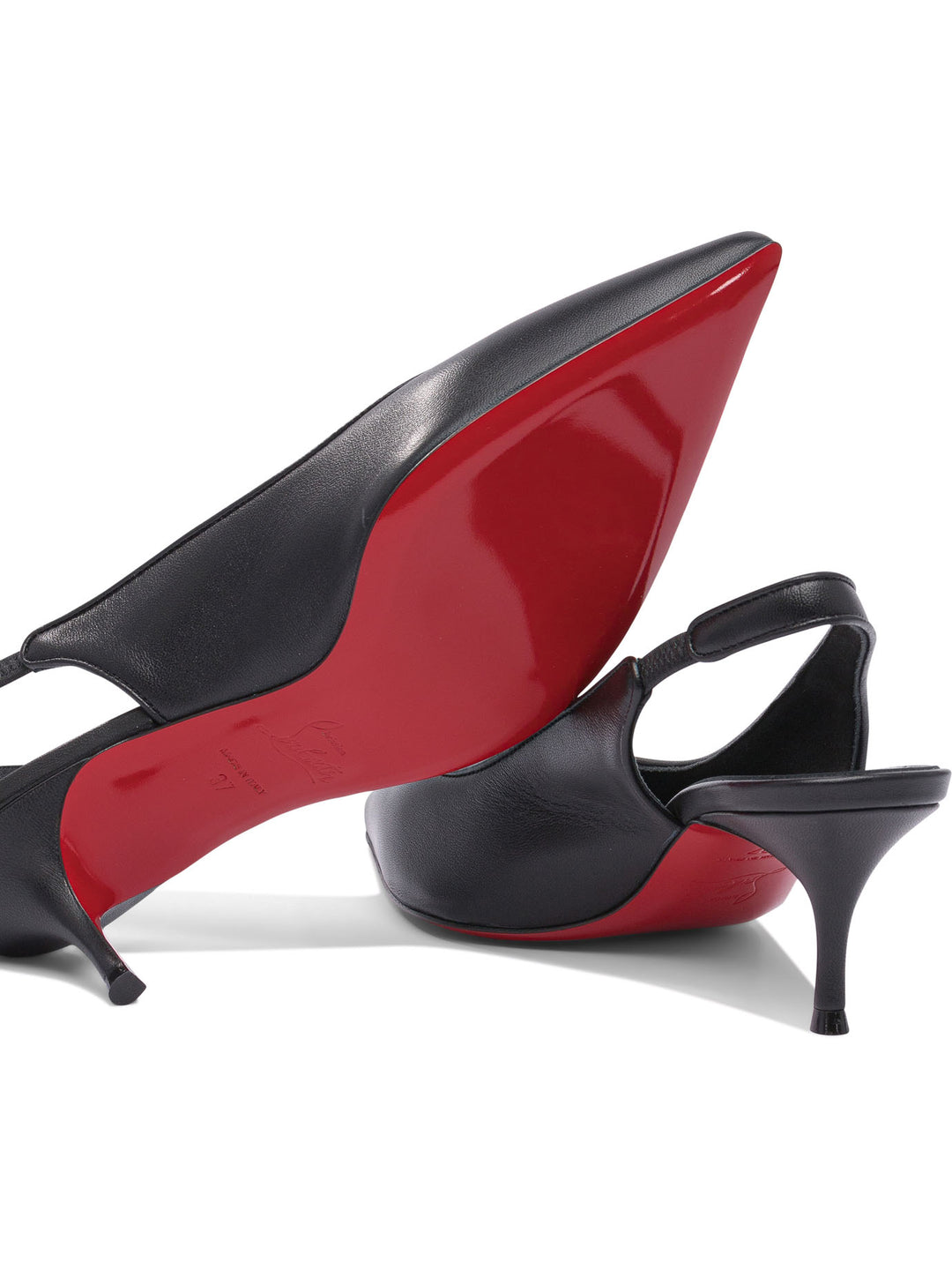 Christian Louboutin Sporty Kate Sling 55 Nappa/Lining Heeled shoes - Black | b37a8f6ef1f6ee0416b3642e961138c6dc84e8cf
