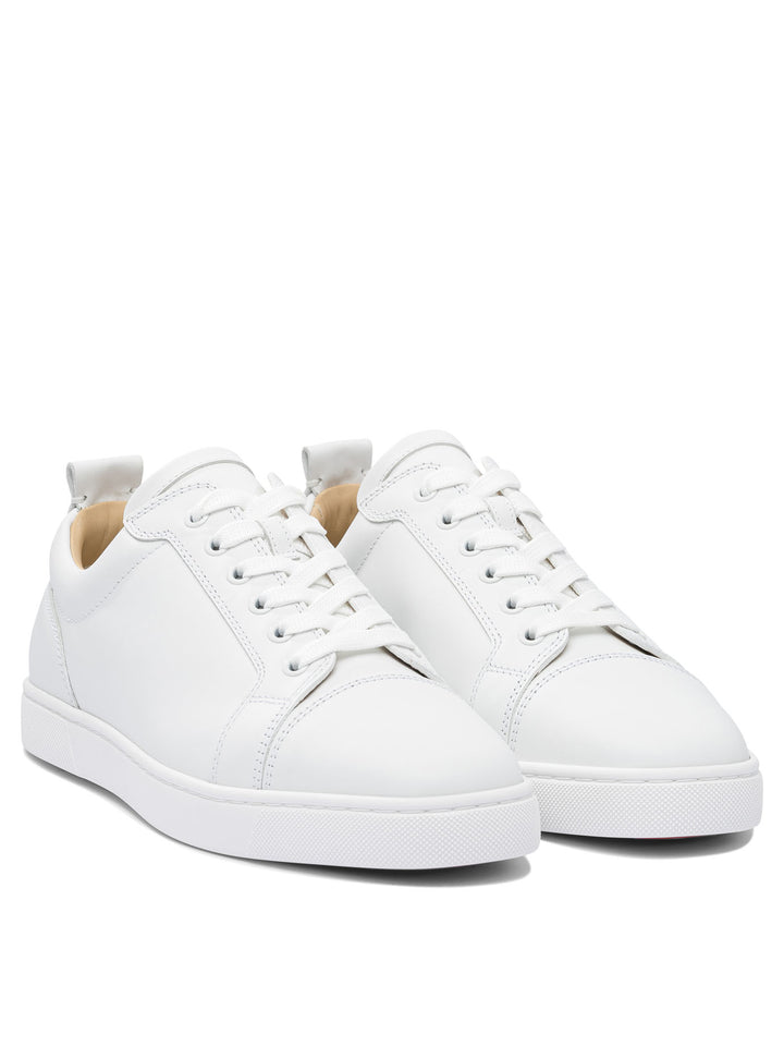 Christian Louboutin Louis Junior Flat Calf Ds Sneakers & Slip-On - White | 051f86d6b56ad38360cd8b9c87aa3678f95134de