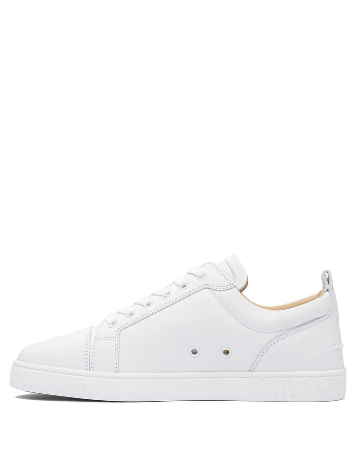 Christian Louboutin Louis Junior Flat Calf Ds Sneakers & Slip-On - White | 805d8d6e438b45357ea7f0dede764f28d3a14dff