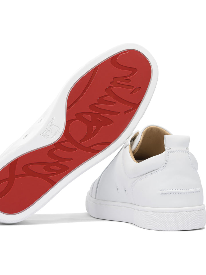 Christian Louboutin Louis Junior Flat Calf Ds Sneakers & Slip-On - White | a10677b63352788f940ef1a6b338889aa21ecf8b