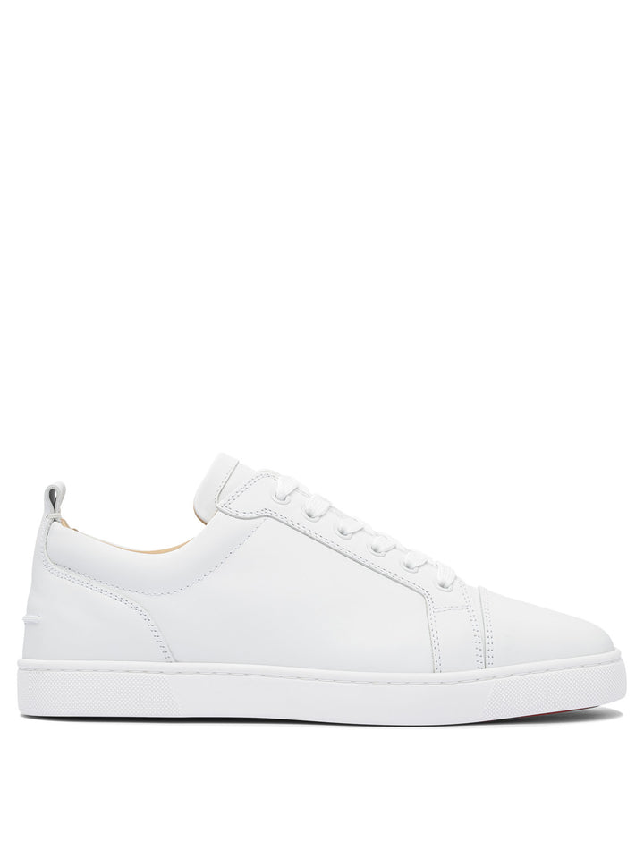 Christian Louboutin Louis Junior Flat Calf Ds Sneakers & Slip-On - White | e0c62e0603b381123de7c35e4983c1c6ae788e47