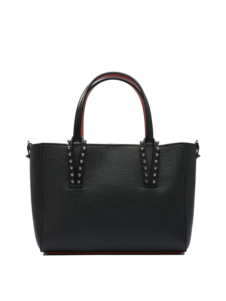 Christian Louboutin Cabata Soft E/W Mini Calf Empire Shoulder Bags - Black | 1705cb7fc2a22385c9ac967c7d1d0297d0ca443b