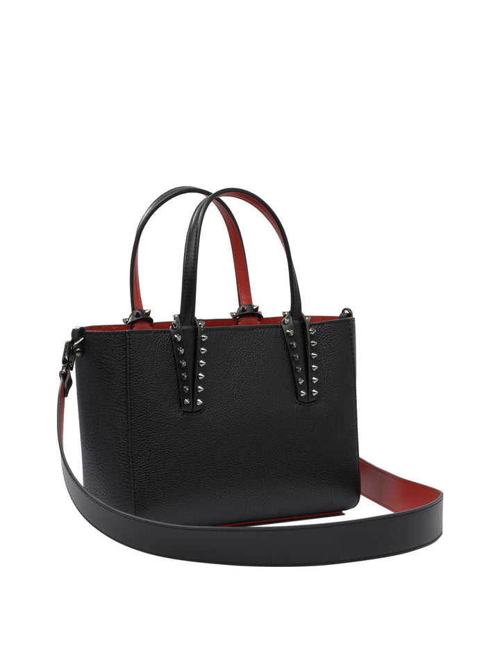 Christian Louboutin Cabata Soft E/W Mini Calf Empire Shoulder Bags - Black | d07e0bd6f346c31dabd197aea25afa37fd704b6c