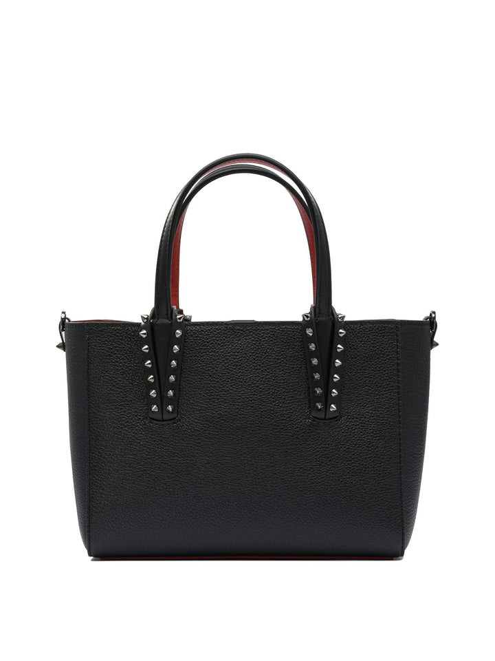 Christian Louboutin Cabata Soft E/W Mini Calf Empire Shoulder Bags - Black | 4ec77b2d073f399b5d98367f4faca6760fc55c58