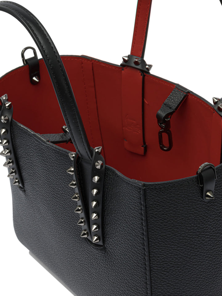 Christian Louboutin Cabata Soft E/W Mini Calf Empire Shoulder Bags - Black | 126274bb3d91dff995cf1f2d25b08735ede72cf2
