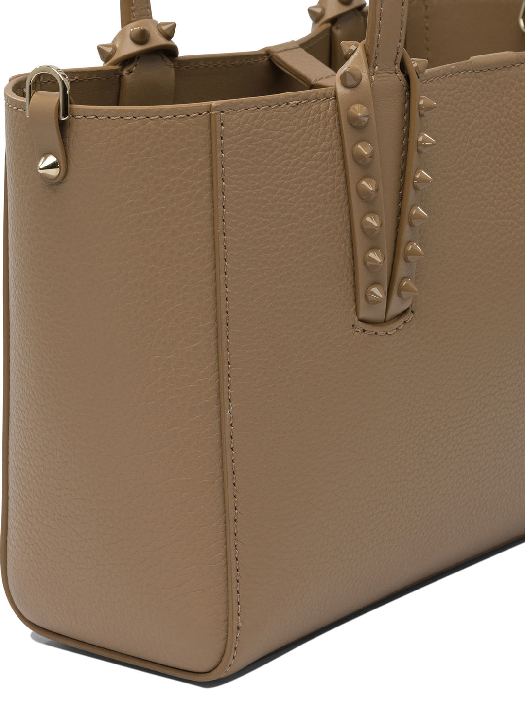 Christian Louboutin Cabata Soft E/W Mini Calf Empire Shoulder Bags - Beige | 52cec79d7754e510363c05529e8981dda467c560
