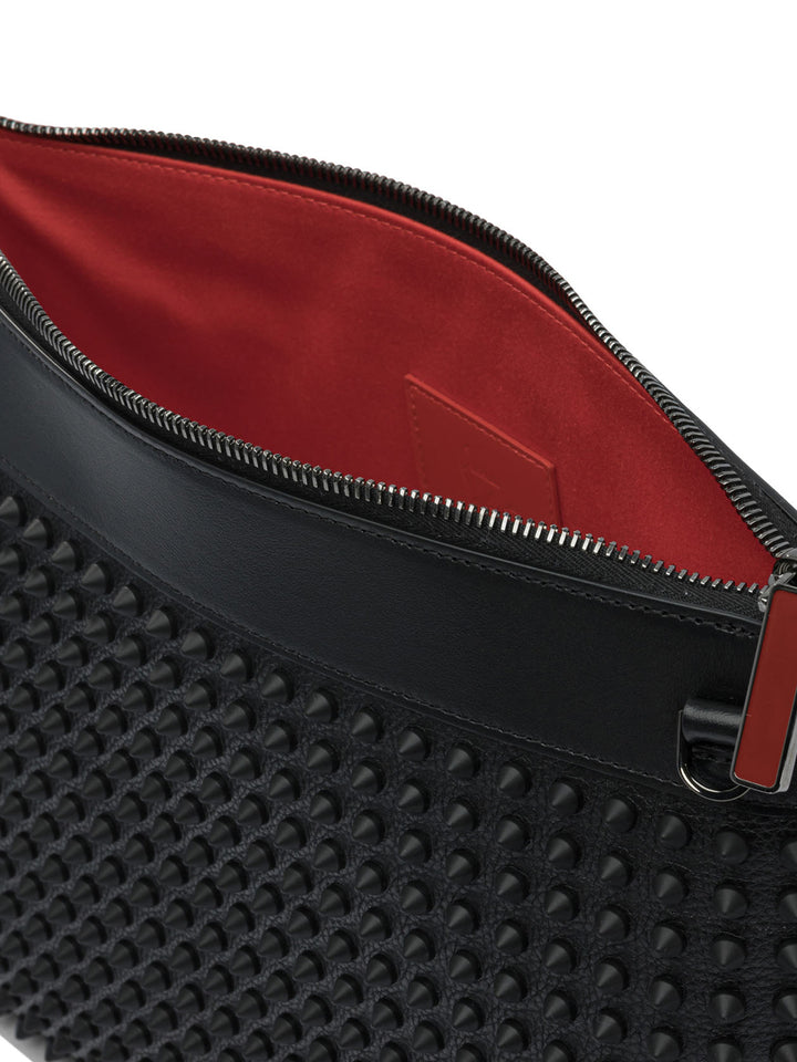 Christian Louboutin Funky  Calf Empire/Spikes Pouch - Black | 142393d97f275ab8e3b144a0c834f3b5310321a4