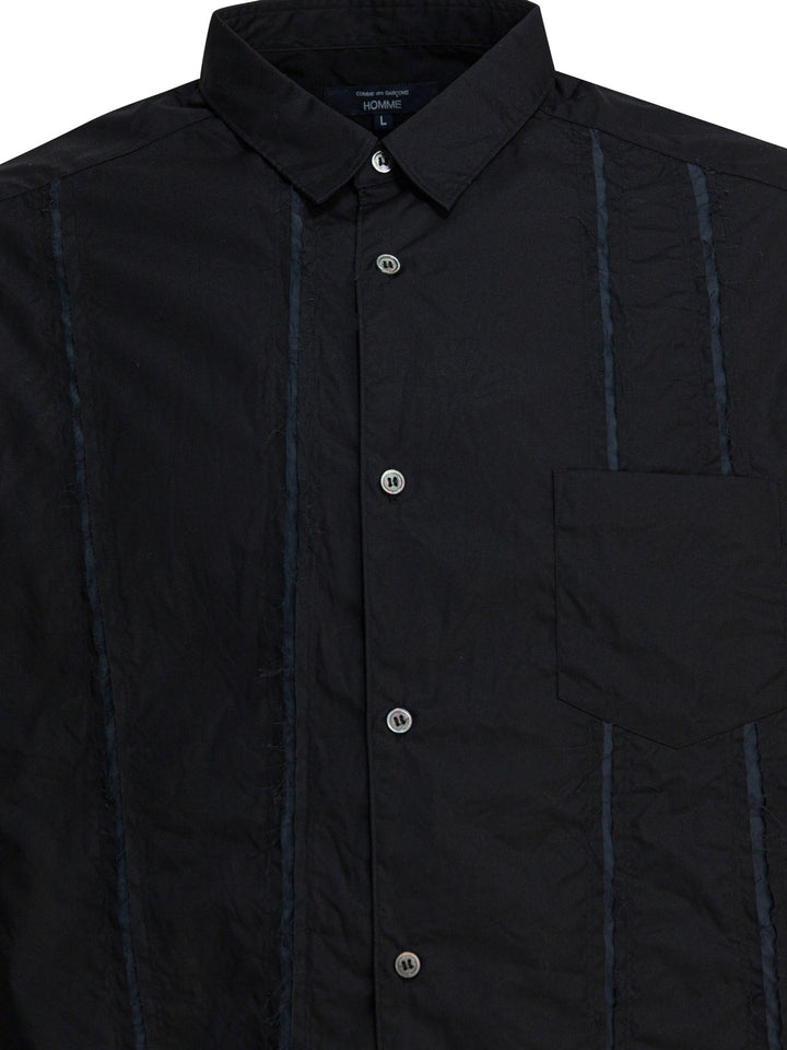Comme Des GarçOns Homme Casual Cotton Shirt Shirts - Black | 602dd1dfd97aaf33b44f137dde228c95f0236087