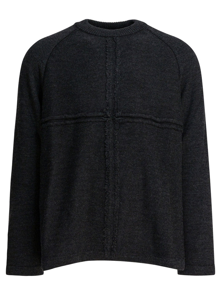 Comme Des GarçOns Homme Wool Crewneck Sweater Knitwear - Grey | dac4a9c7b75343256a448b614b909eb8a9d3d208