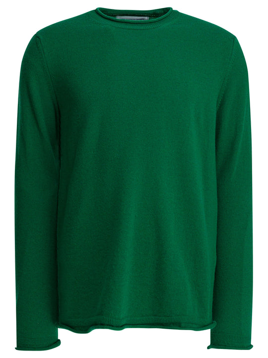 Wool Crewneck Sweater Knitwear Green