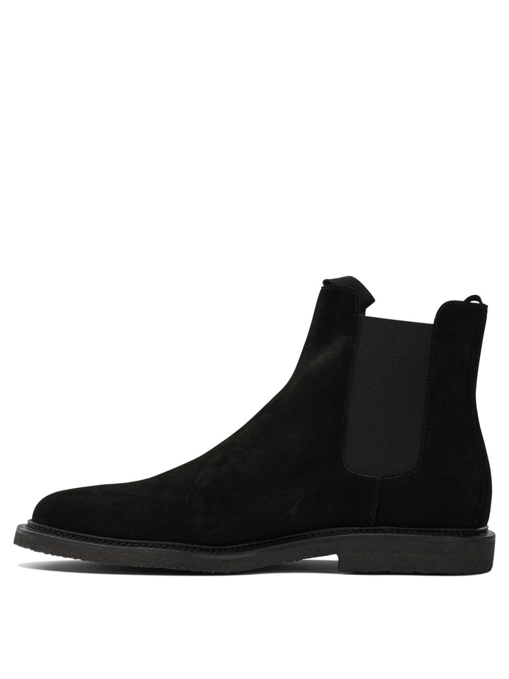 Common Projects Suede Chelsea Ankle Boots - Black | 4df25b1db6d5379179f8cf93dfd3639080df4fdc