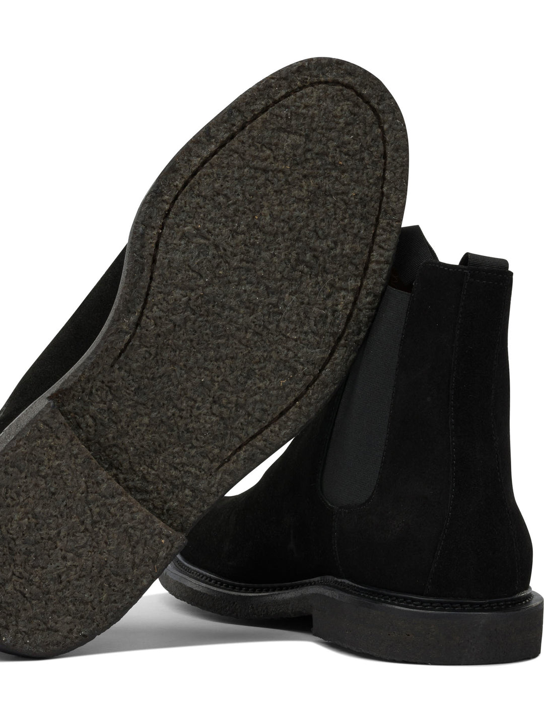 Common Projects Suede Chelsea Ankle Boots - Black | 62509aa82fe76cceb41ddc926160808cc10bf9f9